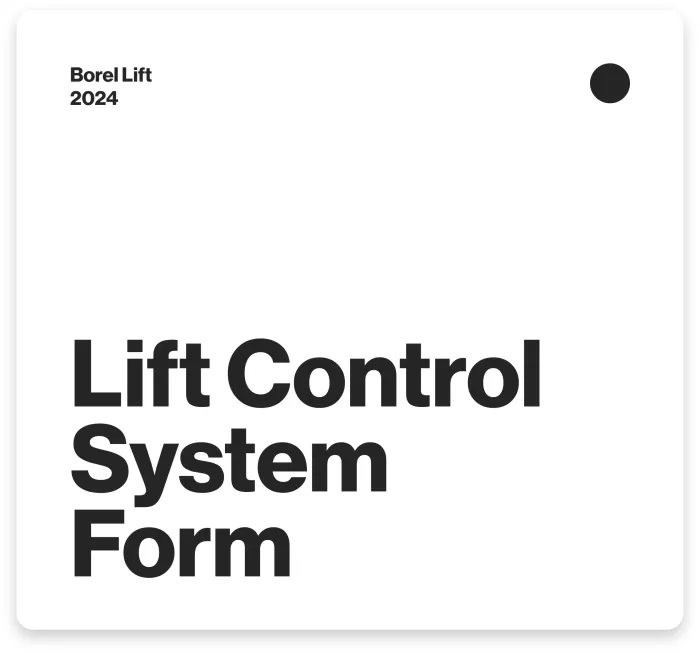 Lift Control System Form image